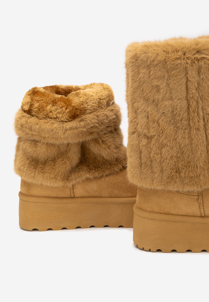 Bottes fourrées femmes chameau Myria V2