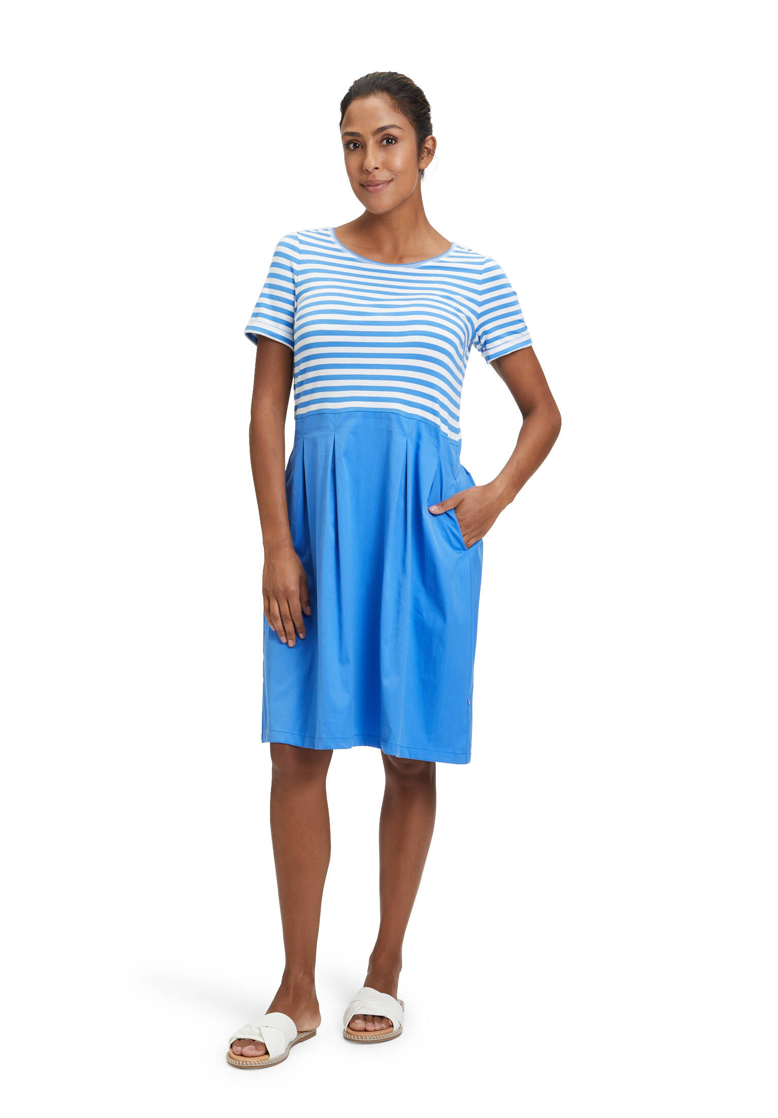 Vera Mont| Damen Sommerkleid mit Kellerfalten