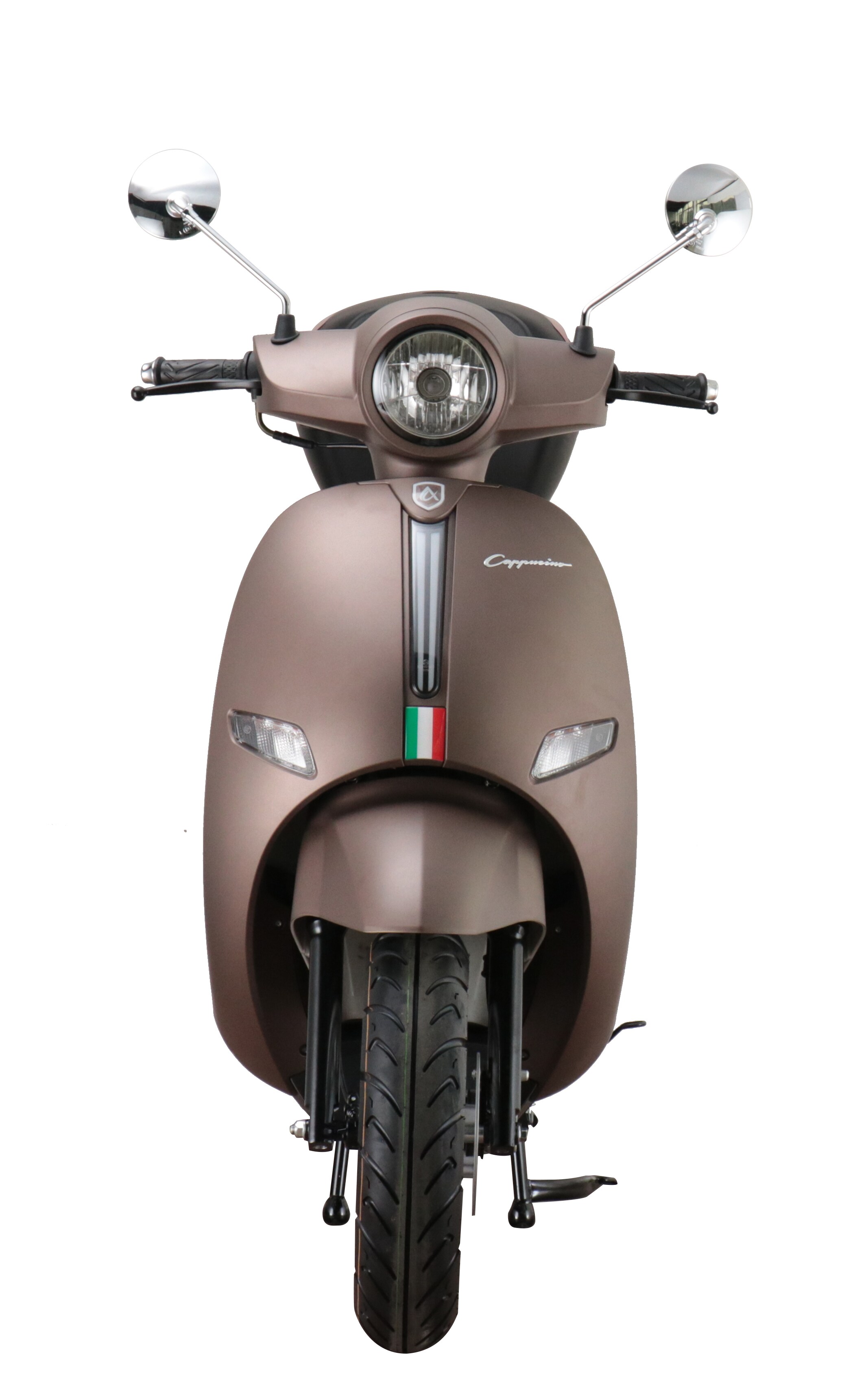 Alpha Motors Motorroller Cappucino 50 ccm 45 km/h EURO 5 mattbraun inkl. Topcase