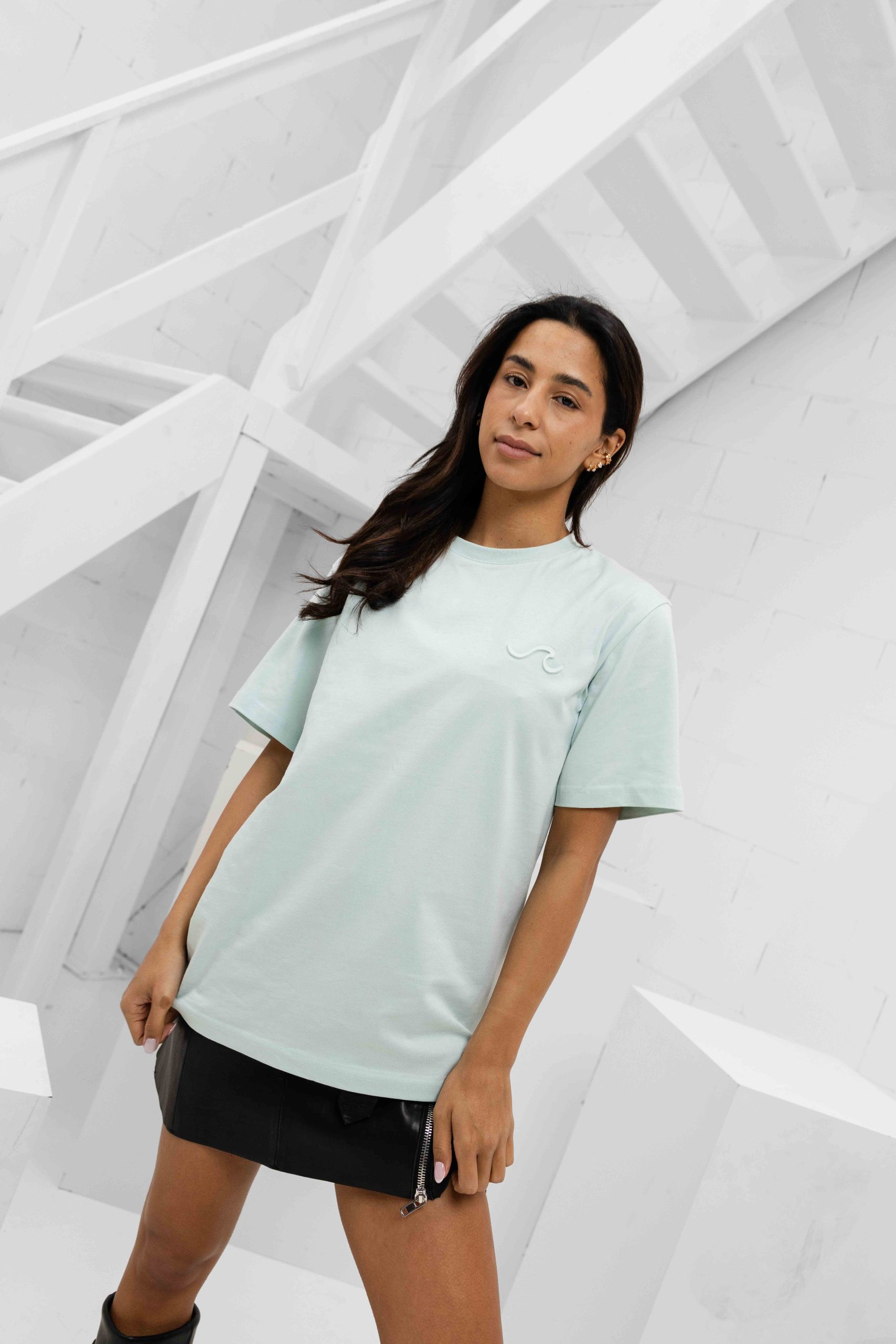 24 Uomo Wave T-Shirt Dames Blauw