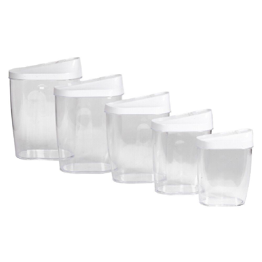 Boîte alimentaire transparente encastrable x5