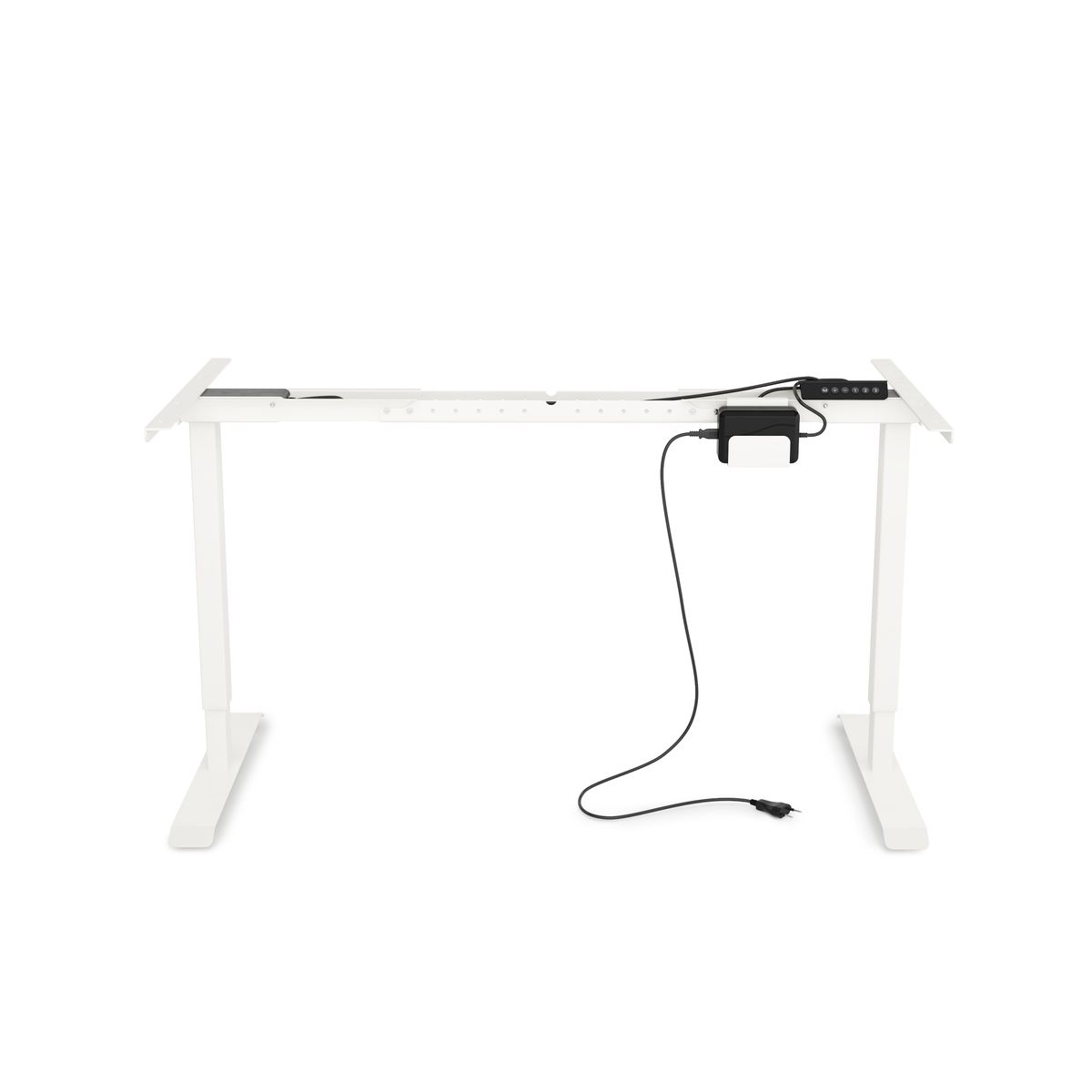 Tischgestell Stehpult elektrisch weiss 140 - 160 cm