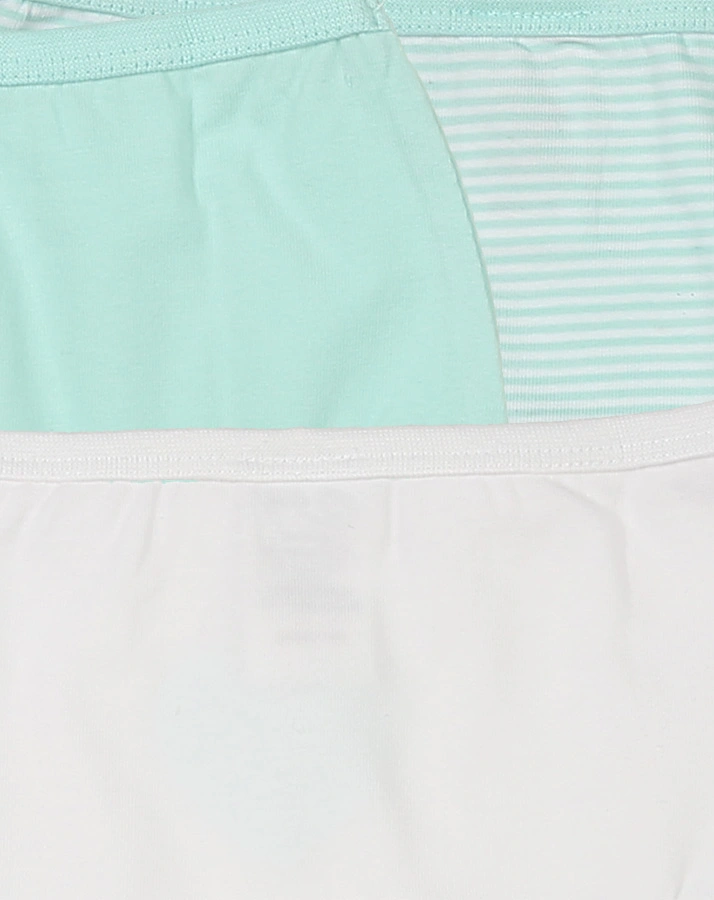 Panty GLITZER HERZ & SCHLEIFE 3er-Pack in mint/weiß