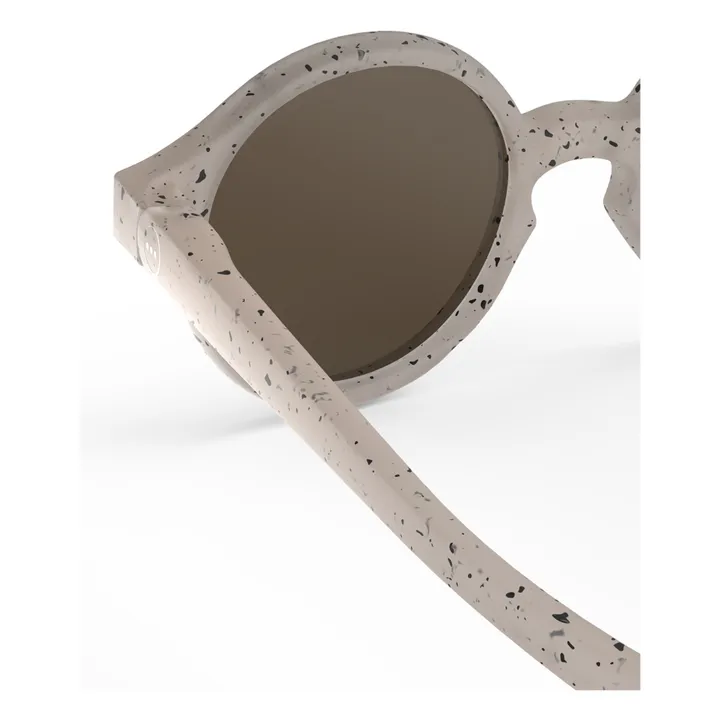 IZIPIZI Lunettes de Soleil #B Effet Moucheté Bébé | Ecru