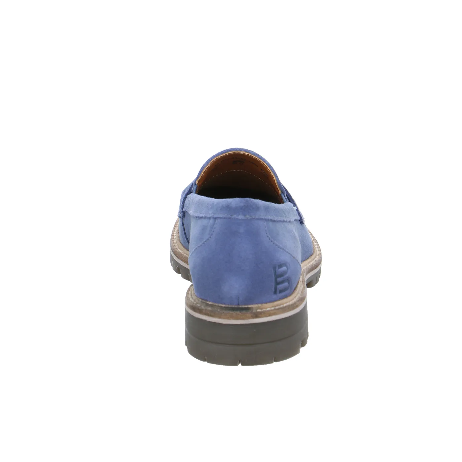 BAGATT Slipper Jeansblau Leder  mit Lederfutter