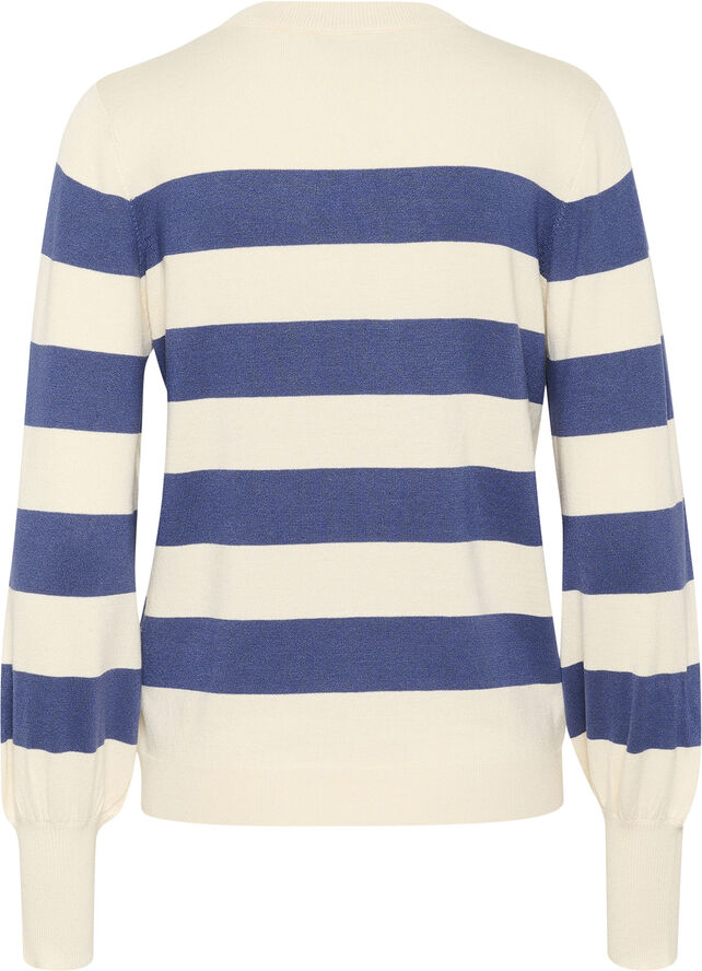 Kaffe KAlizza Striped Pullover Turtle dove / blue bold stripe
