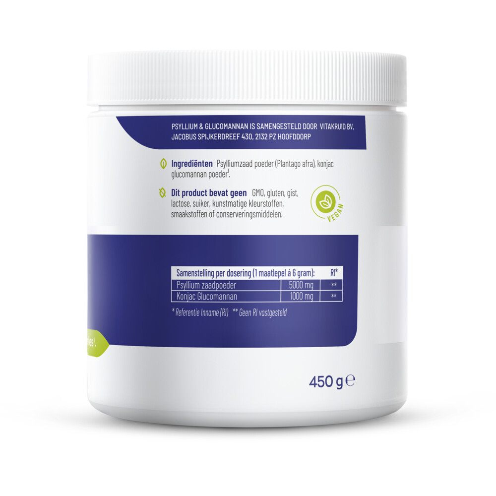 Vitakruid Psyllium Glucomann 450 gr