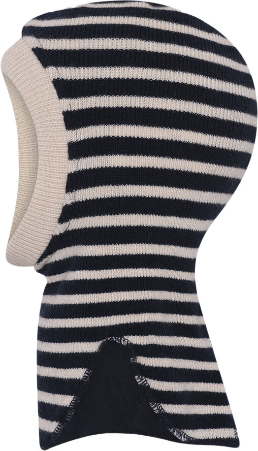 mpKids Bergen striped balaclava Brun