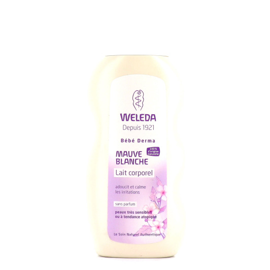 Lait corporel bébé à la mauve blanche Weleda