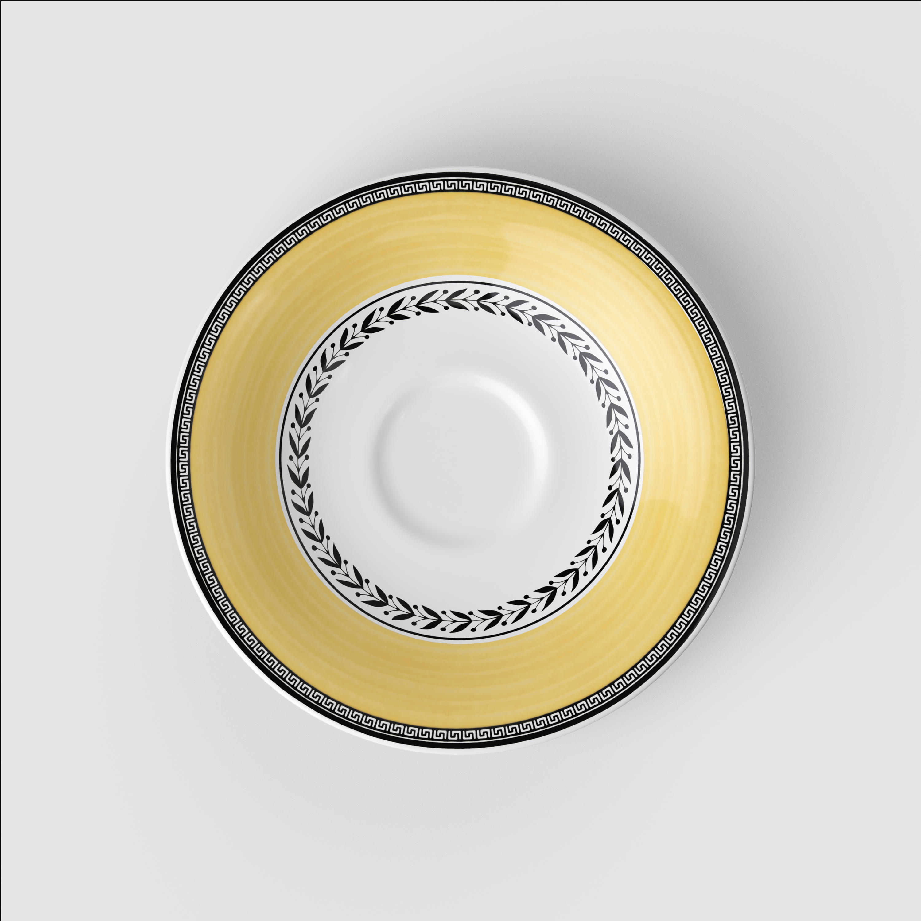 Audun Coffee cup saucer Multi-colored, 6.6'', Premium Porcelain