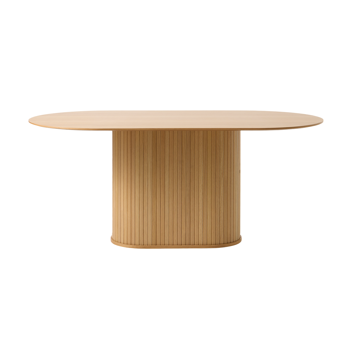 Eettafel Lenn ovaal hout Naturel eiken