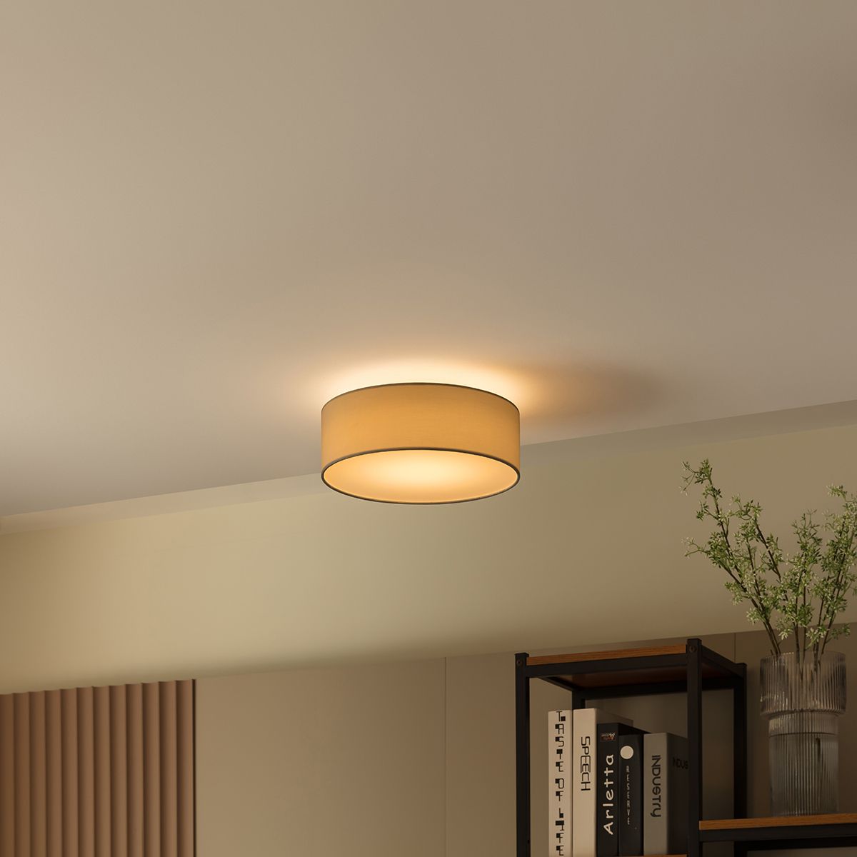 Plafondlamp wit 30 cm incl. LED - Drum LED