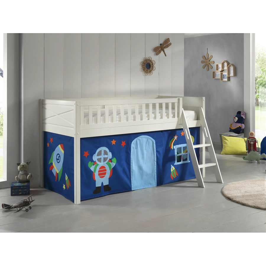 VIPACK Spielbett SCOTT 90 x 200 cm Astro weiß