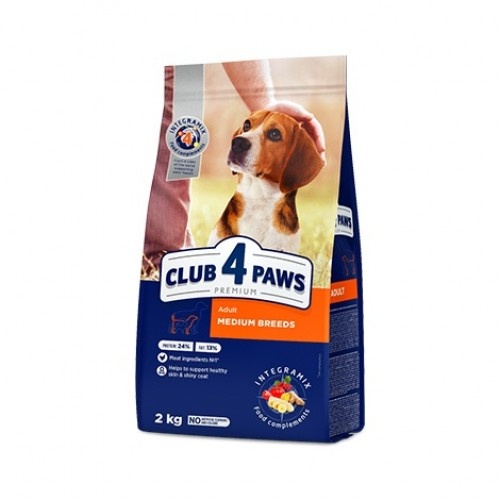 Ração seca Club 4 Paws para cães de porte médio - Frango
