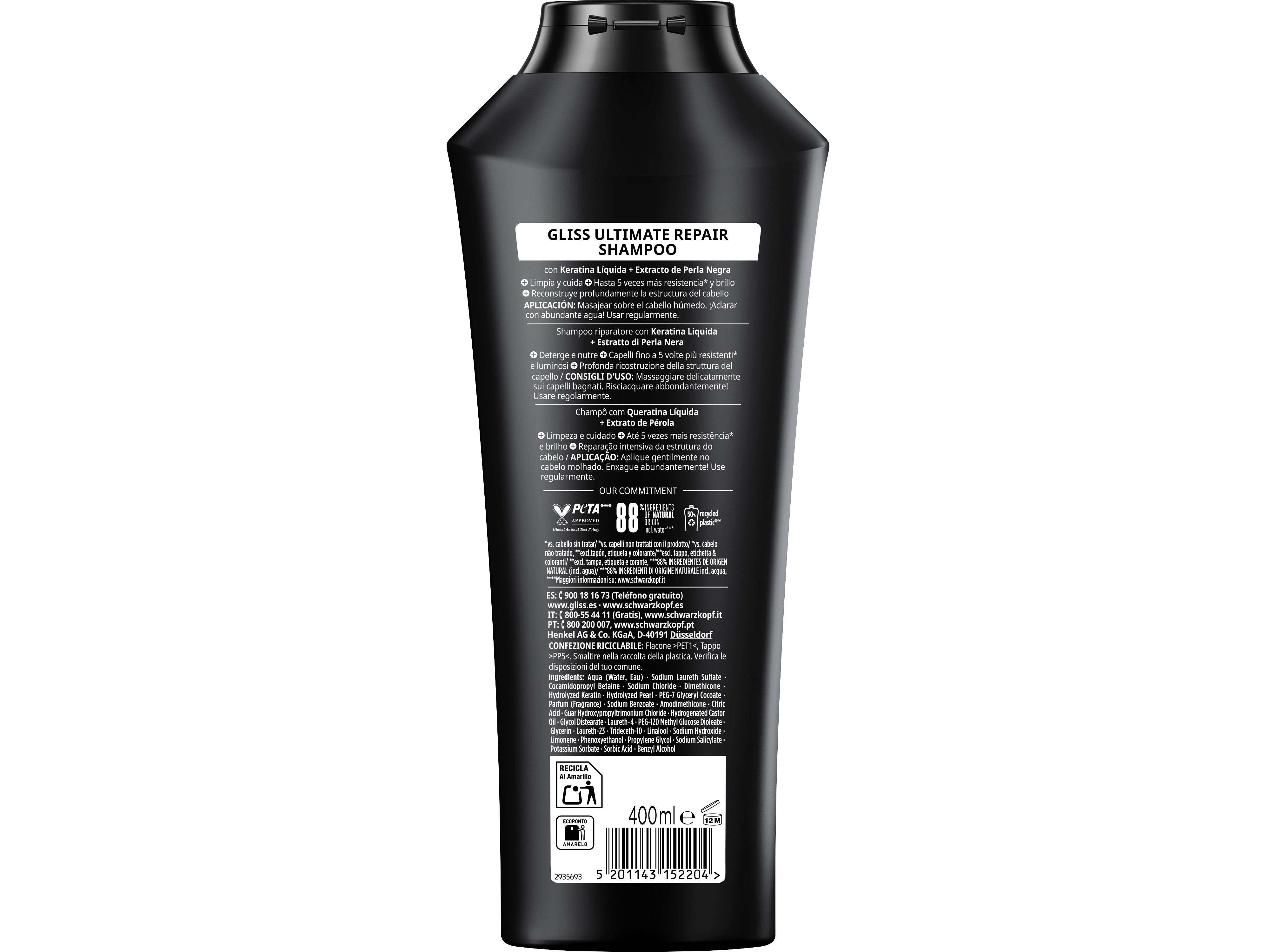 CHAMPÔ GLISS ULTIMATE REPAIR 400ML