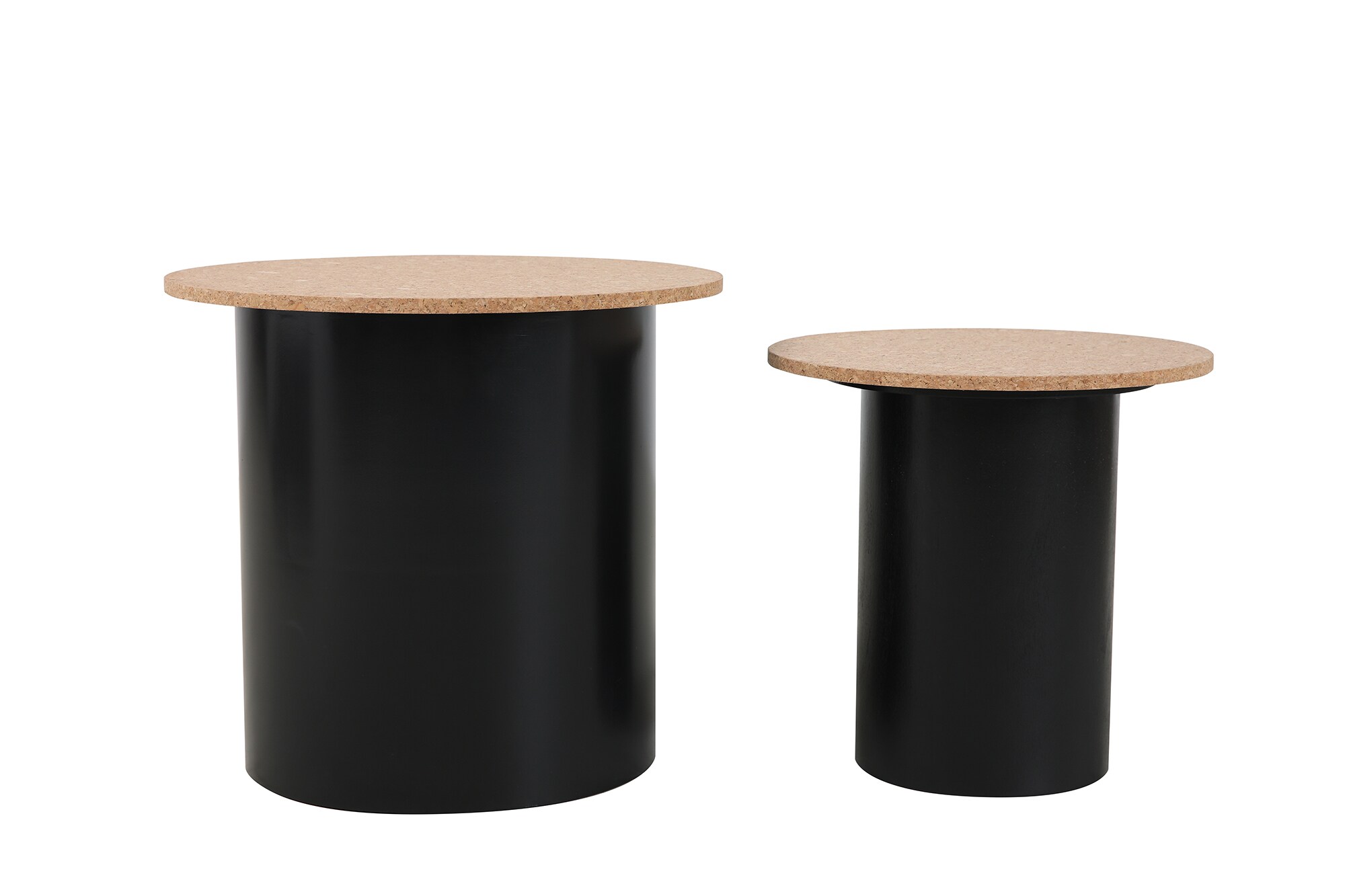 2er Set Beistelltisch Cork Couchtisch Wohnzimmertisch Sofatisch Kaffeetisch