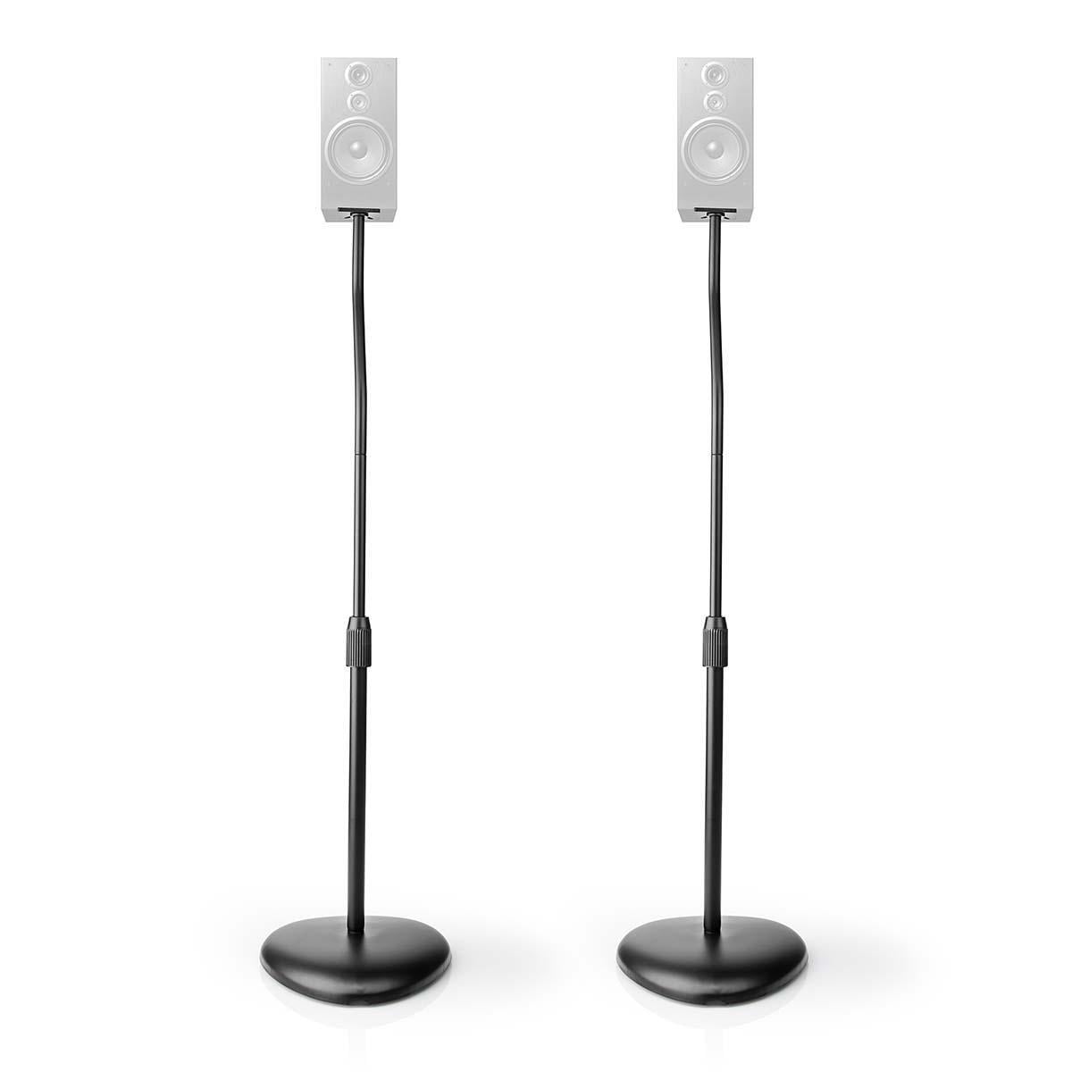 Nedis Speaker Mount | Kompatibel med: Universell | Gulv | 4.5 kg | Høydejusterbar | ABS / Stål | Sort