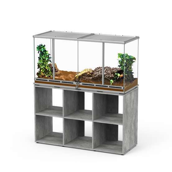 Terrarium et Meuble Standard Béton L.118xP.45xH.60cm