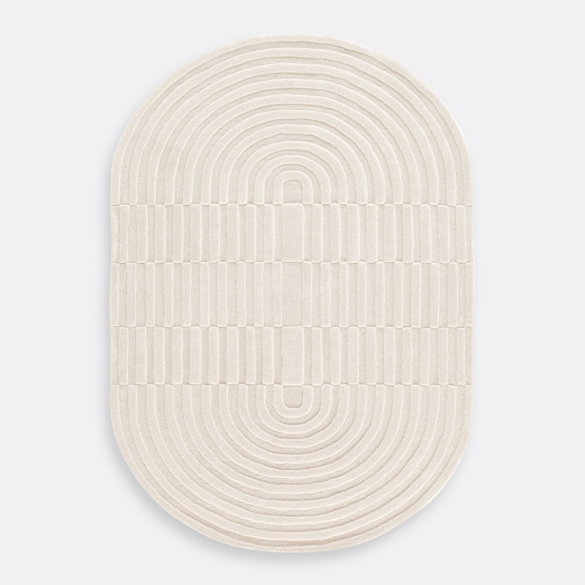 LA REDOUTE INTERIEURS<br>Tapete oval de lã, Malko