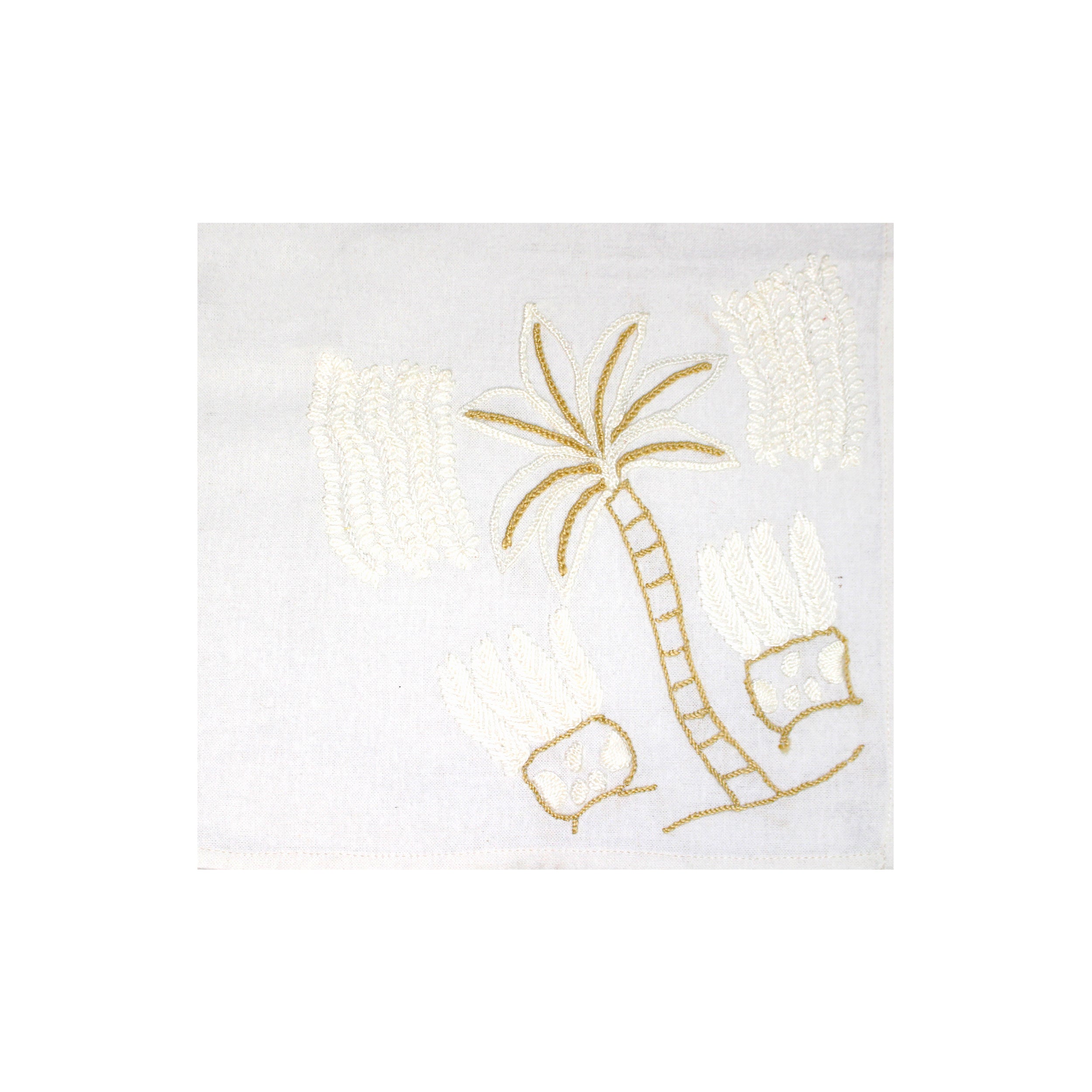 Serviette brodée