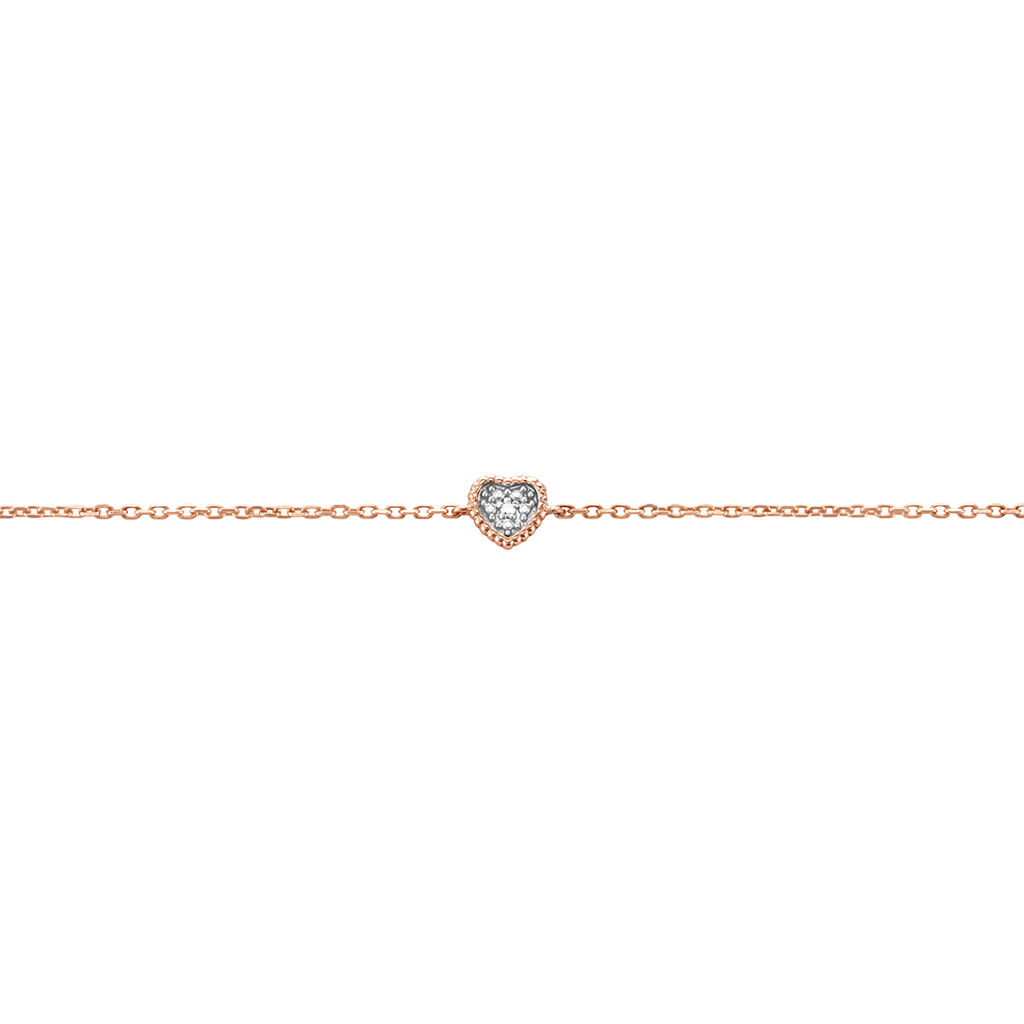 Bracelet Mon 1er Diamant Or Rose Diamant