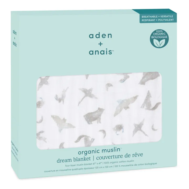 aden + anais Couverture de rêve Map The Stars | Gris clair