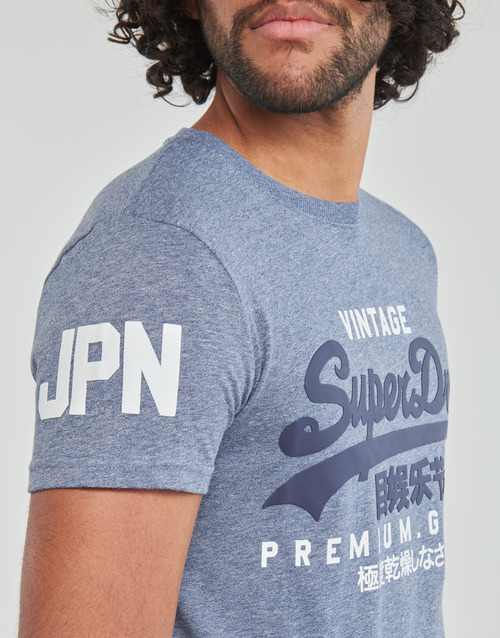 Superdry - VL TEE - Bleu