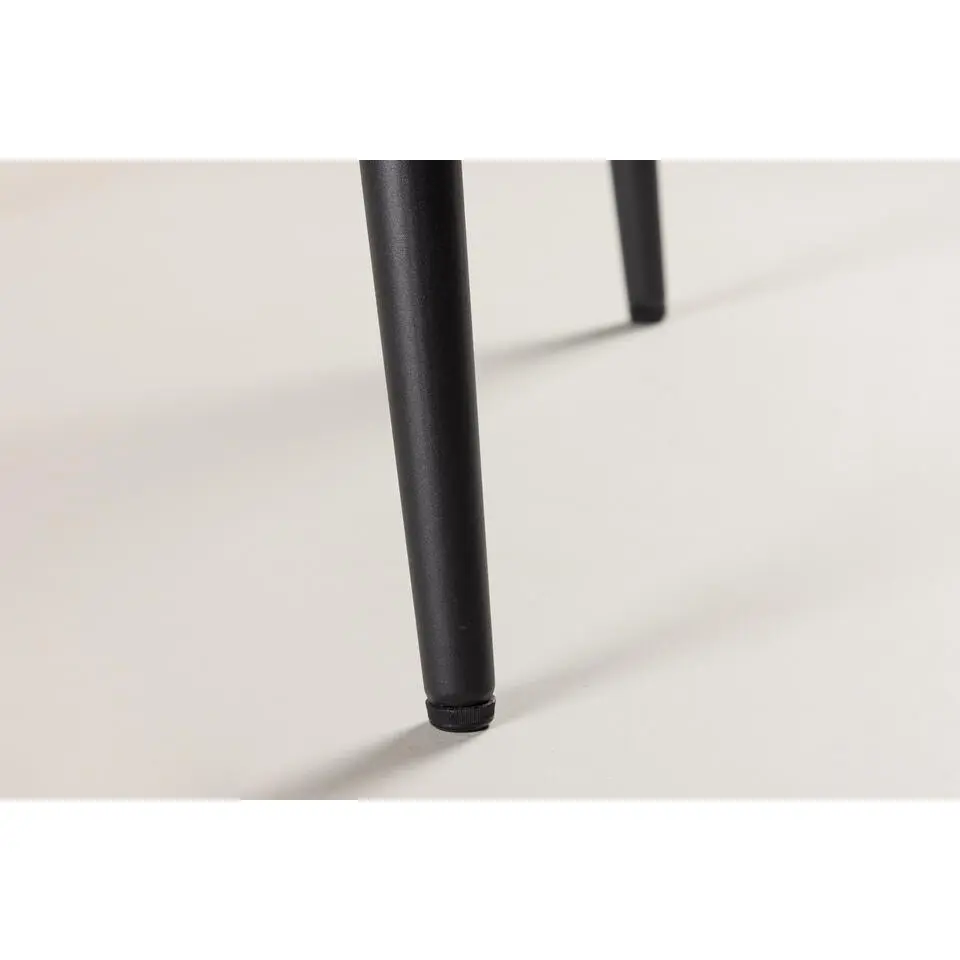 Eettafel Zwart Hout - 230x85x75cm - Ellis