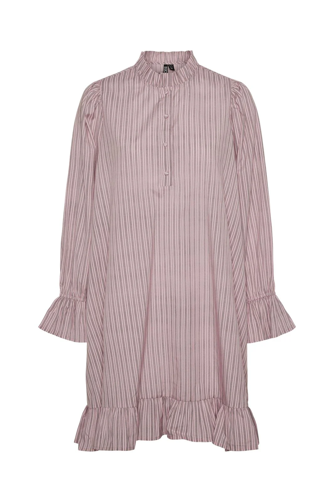 Pieces Pcassra Ls Short Dress 4613274 party pink magnet