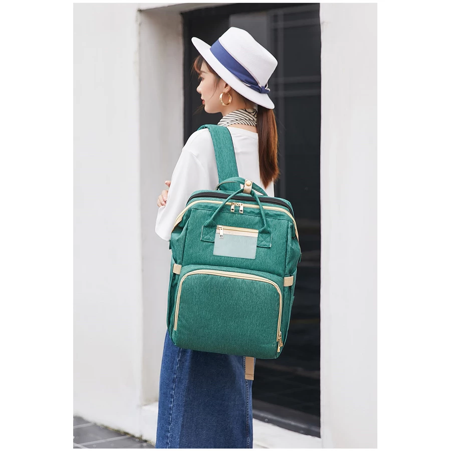 Stella Bag Wickelrucksack Premium mit USB Schwarz
