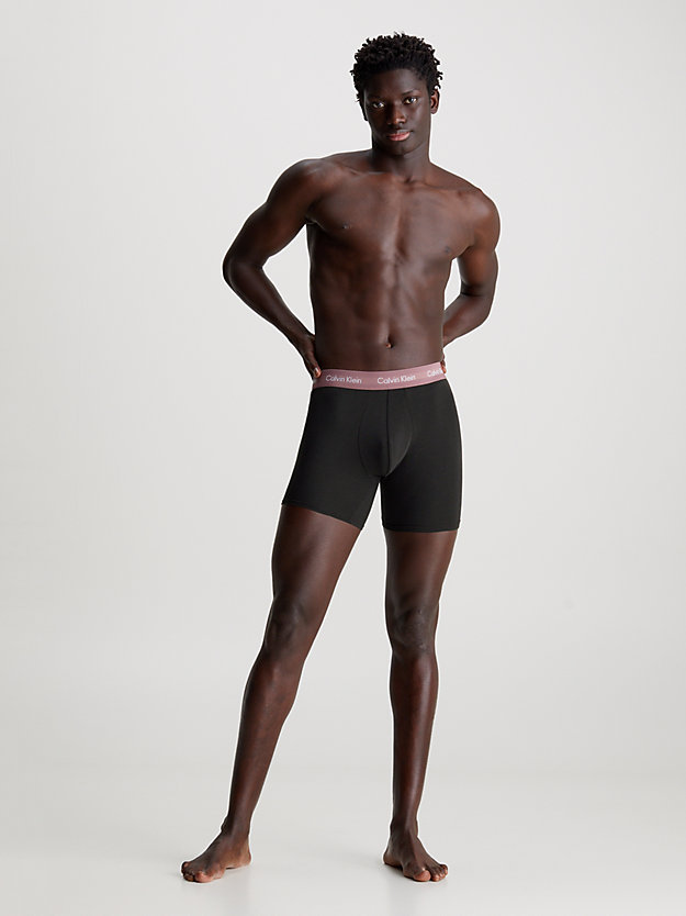 Pacote com 3 Cuecas Boxer Longas - Algodão Elástico