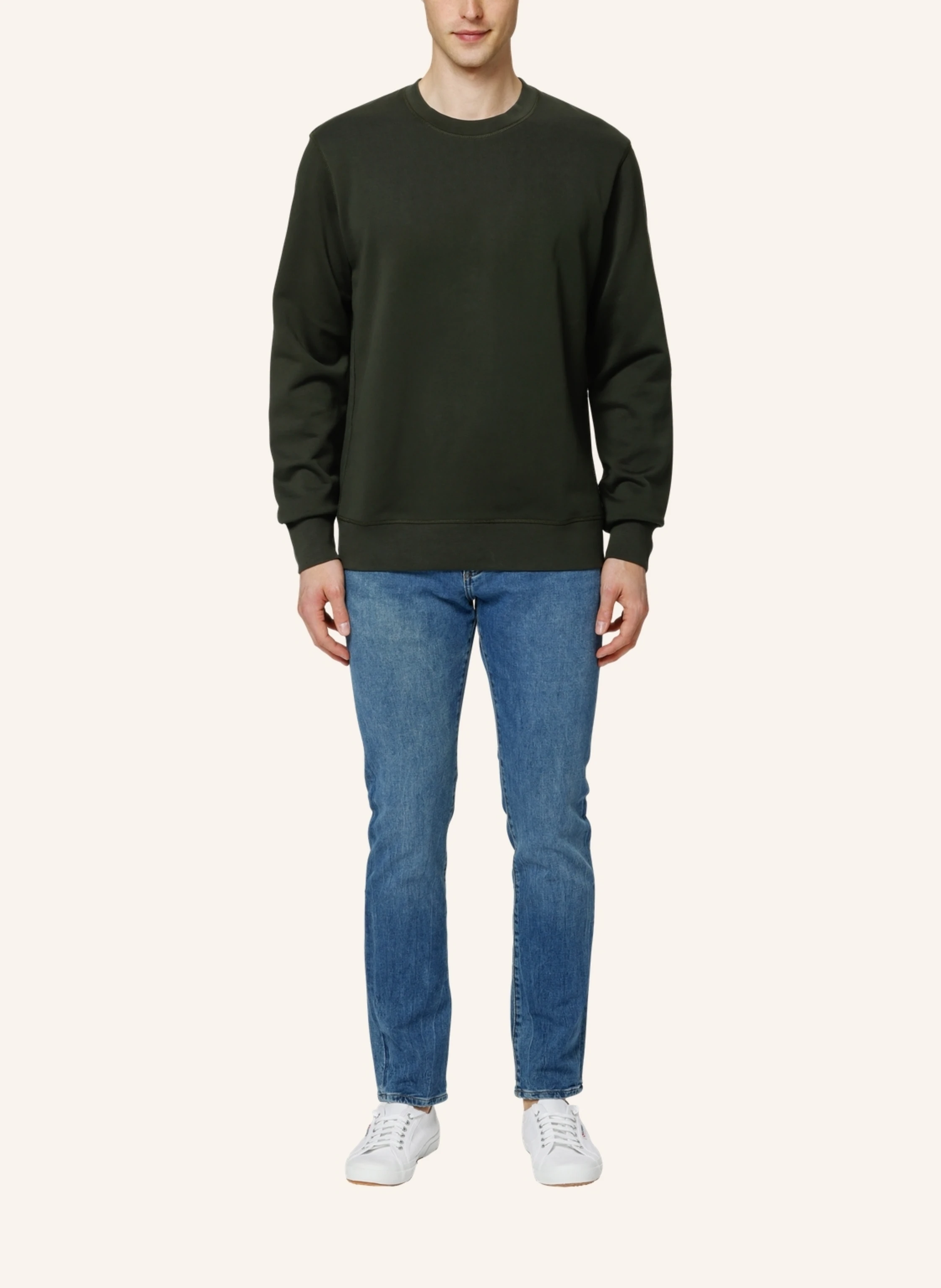 TRUSTED HANDWORK Round Neck 1/1-Sleeve Sweatshirt