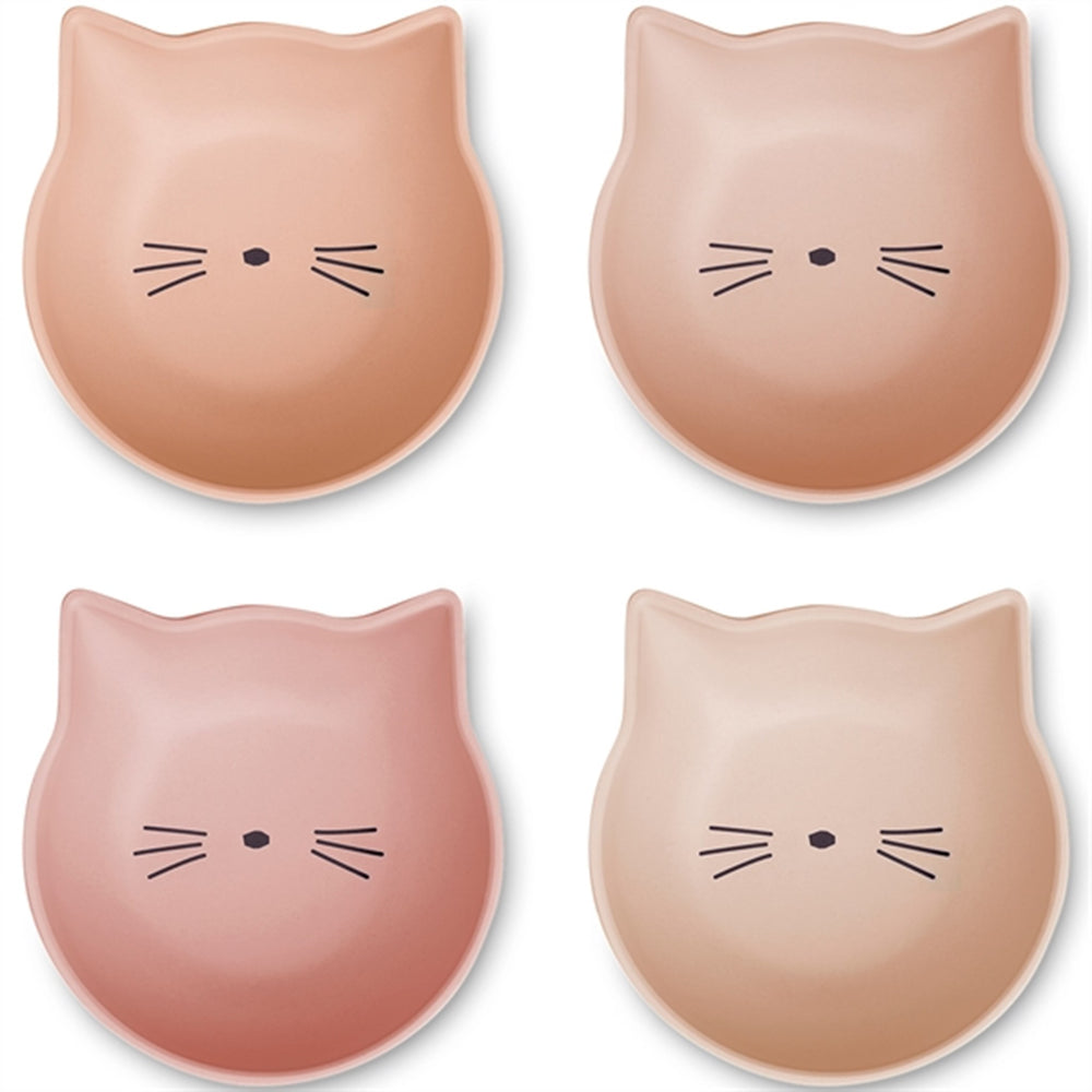 Filiz Silicone Skåle 4-Pak Cat Rose/Multi Mix