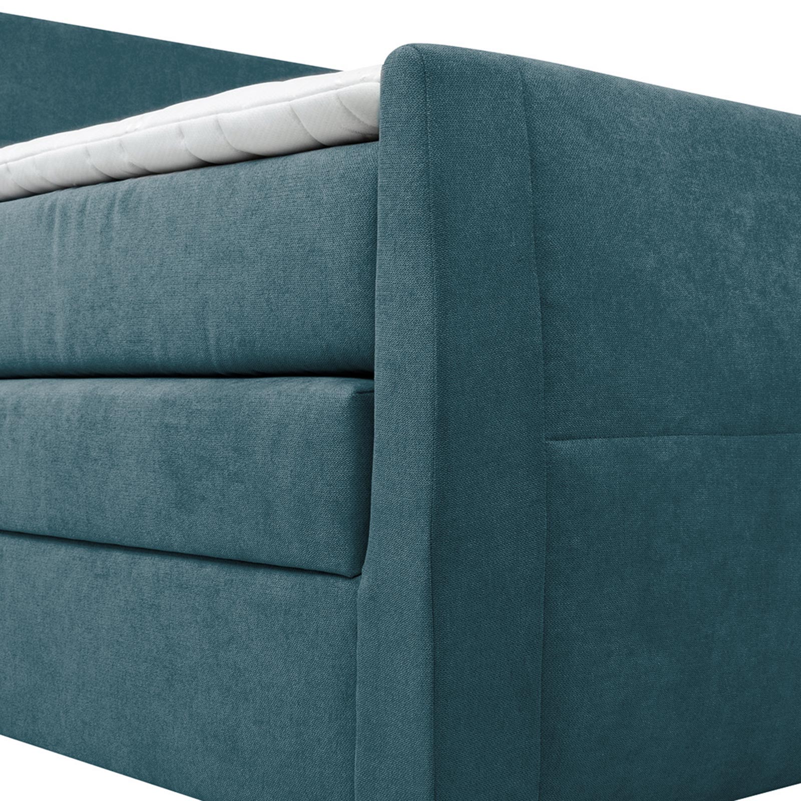 Boxspringbett - mint - mit Bettkasten - H3 - 180x200 cm