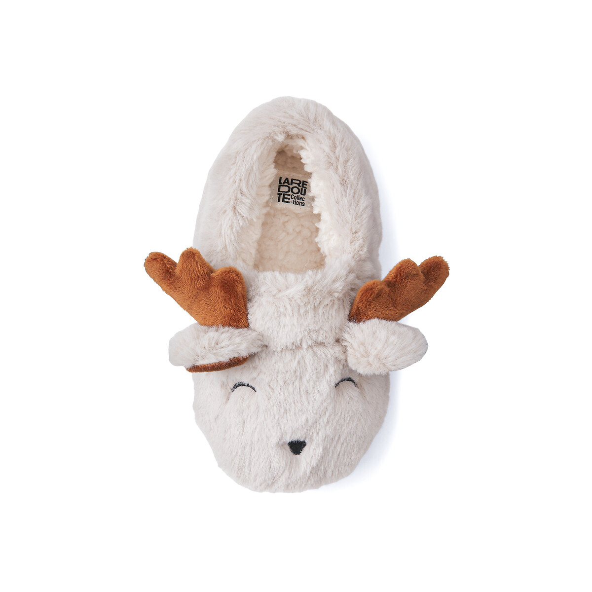COLEÇÕES LA REDOUTE<br>Pantufas, cabeça de rena