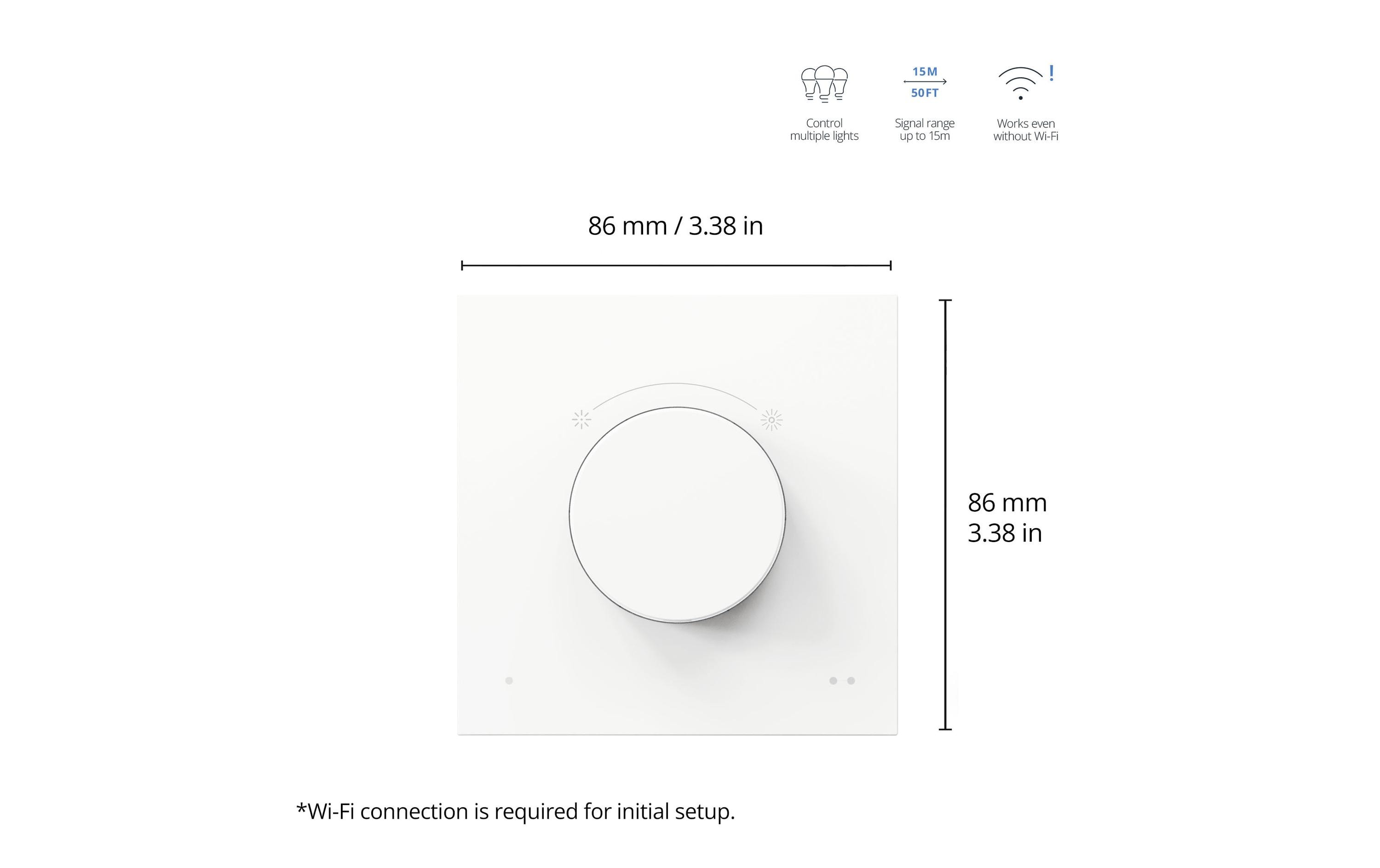 Dial switch Schalter WeissDie smarte WiZ Dial Switch