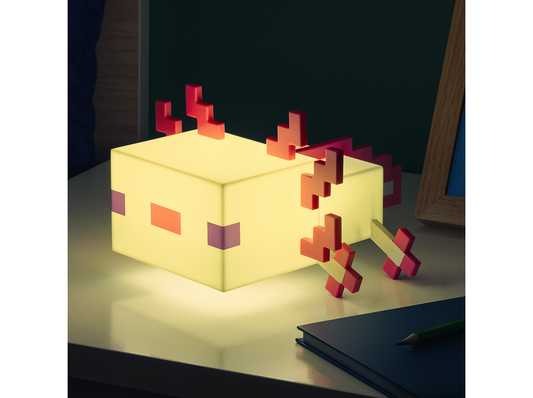 MINECRAFT CANDEEIRO AXOLOTL