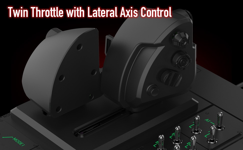 HORI - HORI HOTAS Flight Control System & Mount for PC (Windows 11/10) High-End Flight Stick & Throttle for PC Flight Sims