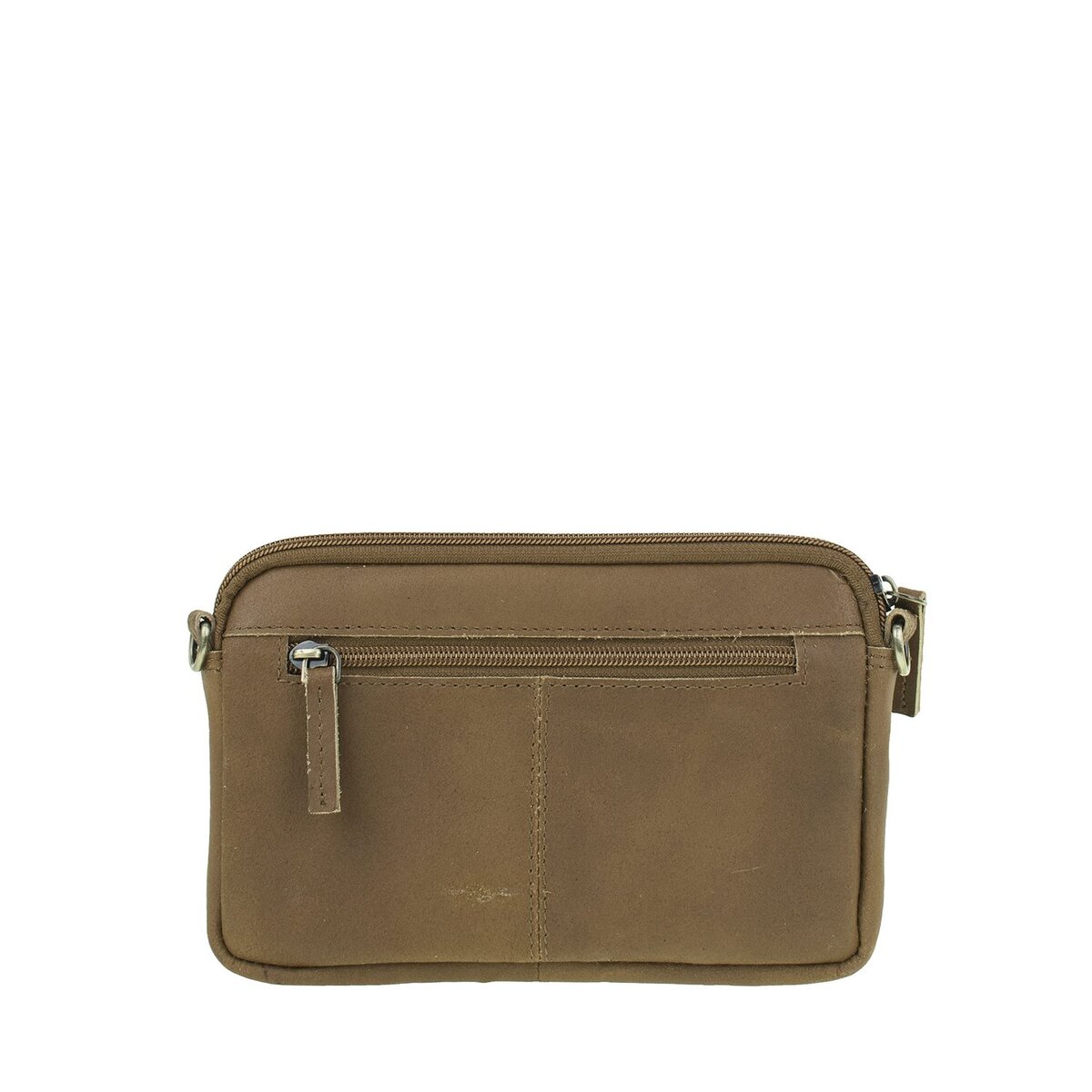 DSTRCT Riverside Crossbody Clutch Flap Cognac