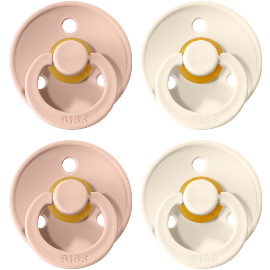 BIBS® Schnuller Colour Blush  Ivory 0-6 Monate, 4 Stk.