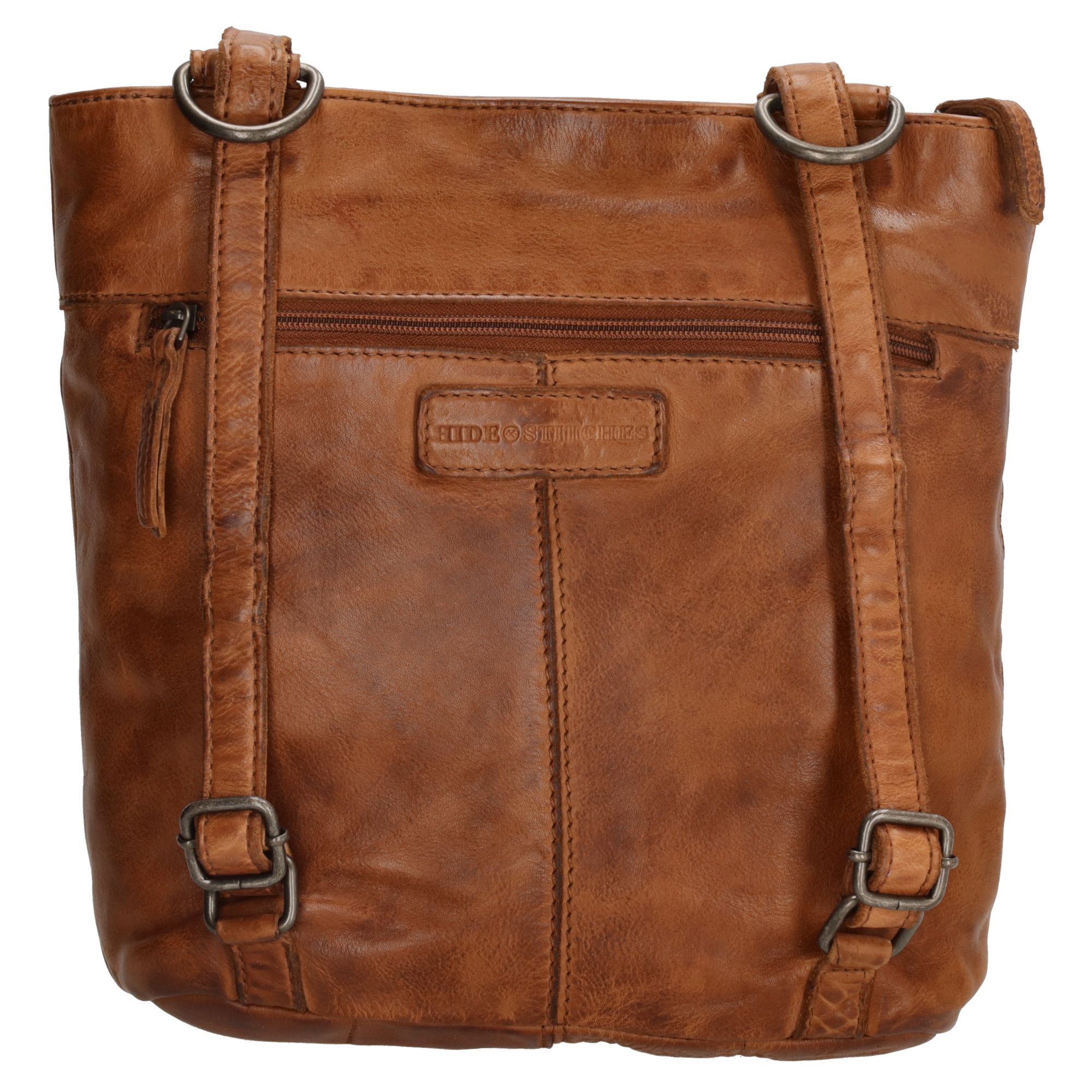 Hide & Stitches Paint Rock Shopper /- Rugzak Cognac
