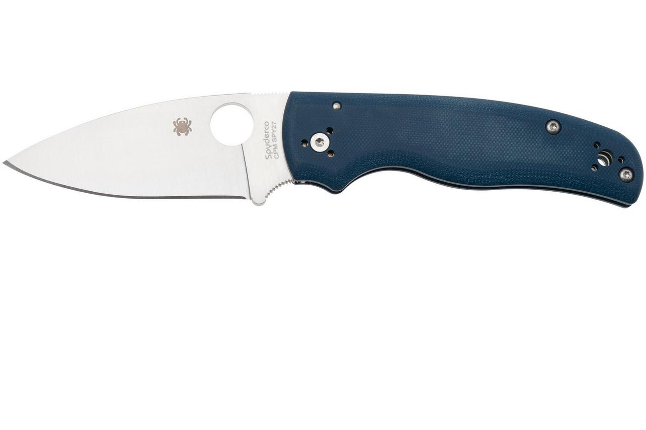 Spyderco Shaman Cobalt Blue CPM SPY27 C229GPCBL zakmes, Sal Glesser design