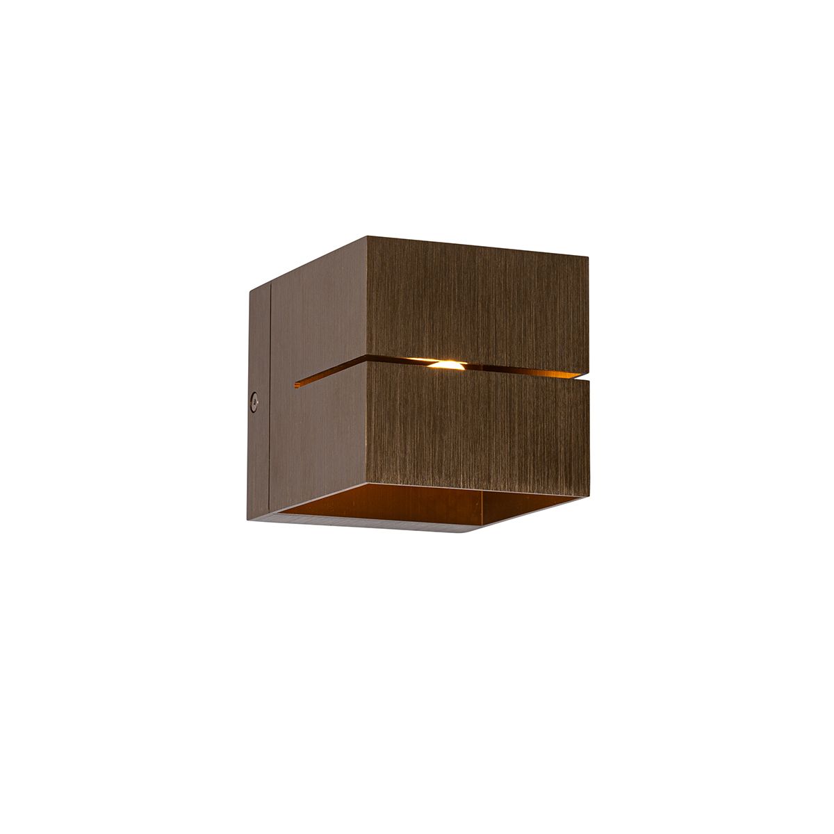 Moderne wandlamp donkerbrons - Transfer Groove