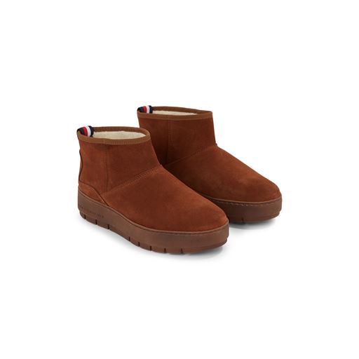 Tommy Hilfiger Cool Suede Støvler, Natural Cognac, 39