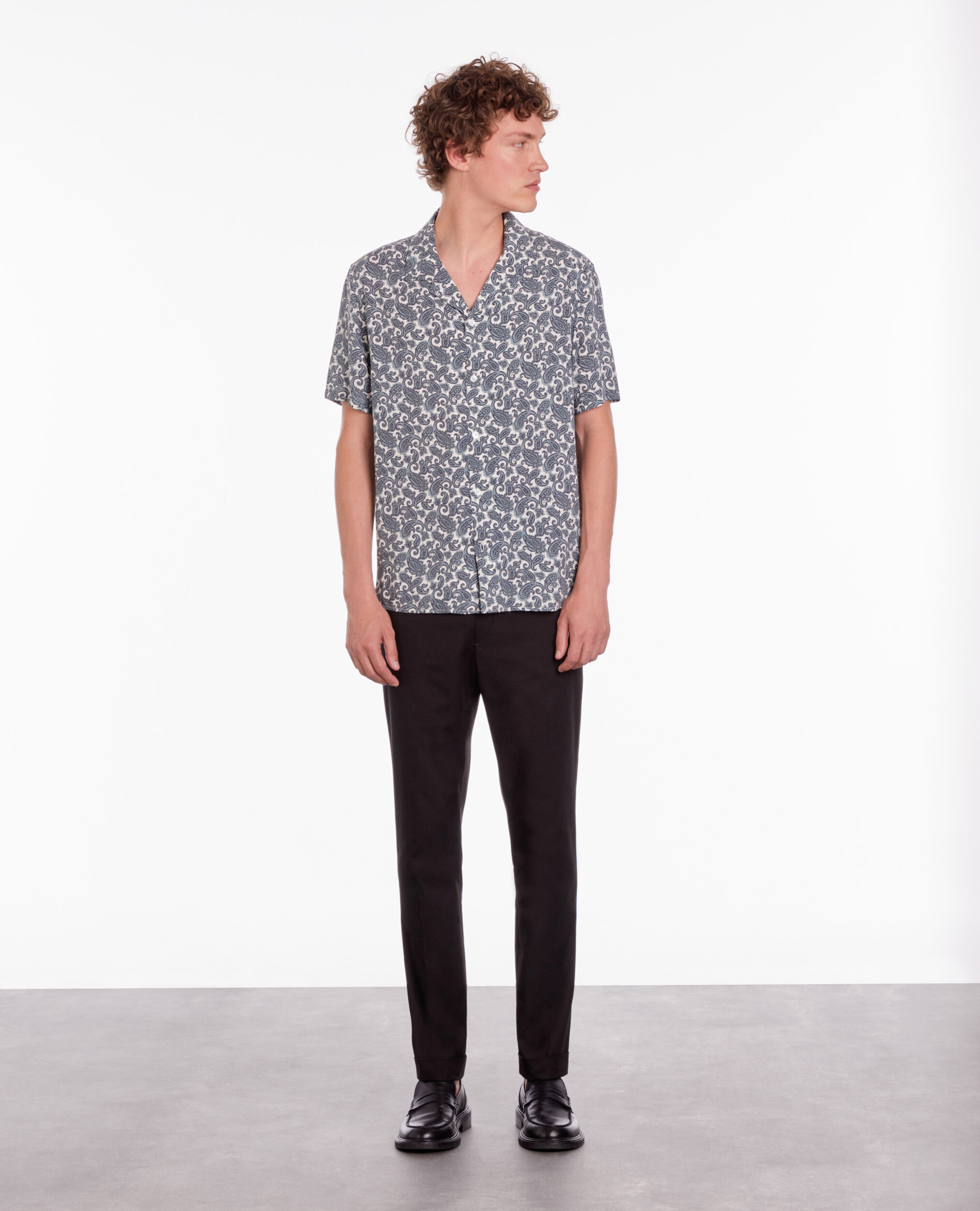 Chemise imprimée manches courtes