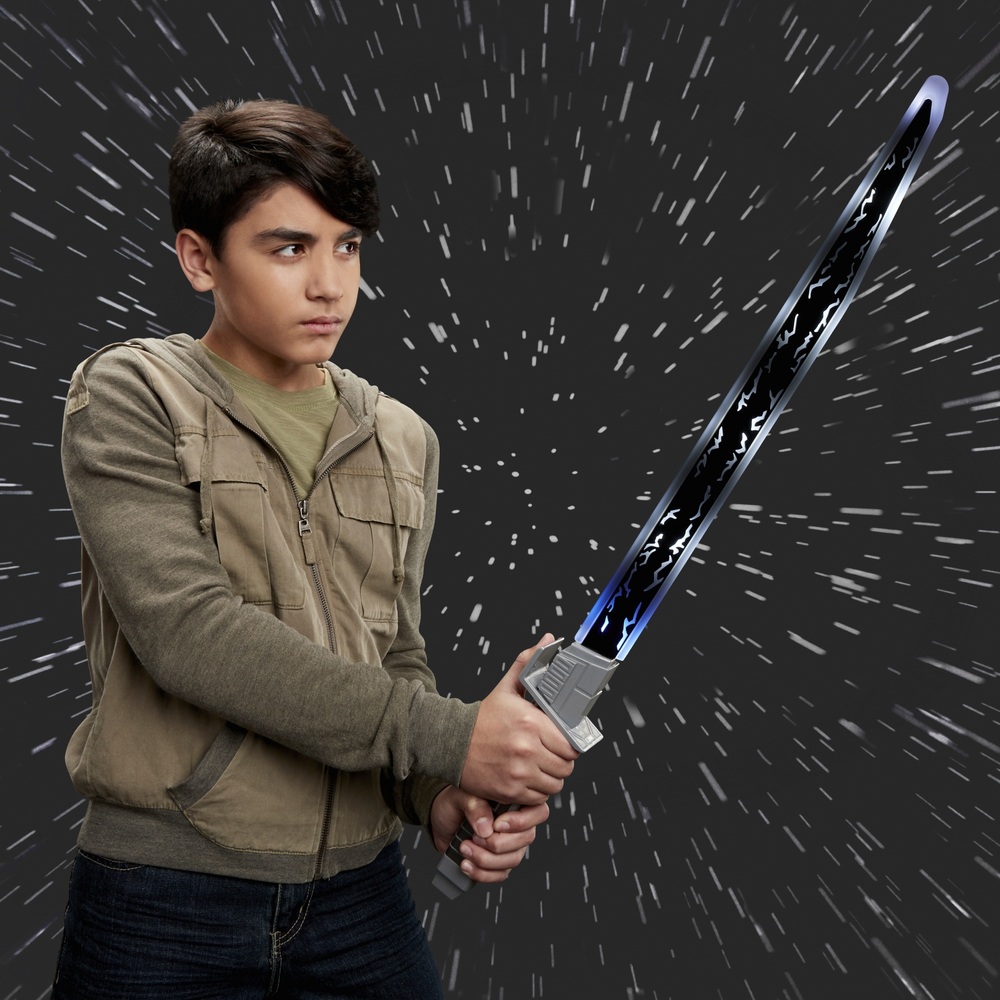 Star Wars The Mandalorian Darksaber Lichtschwert mit elektronischen Licht- und Soundeffekten