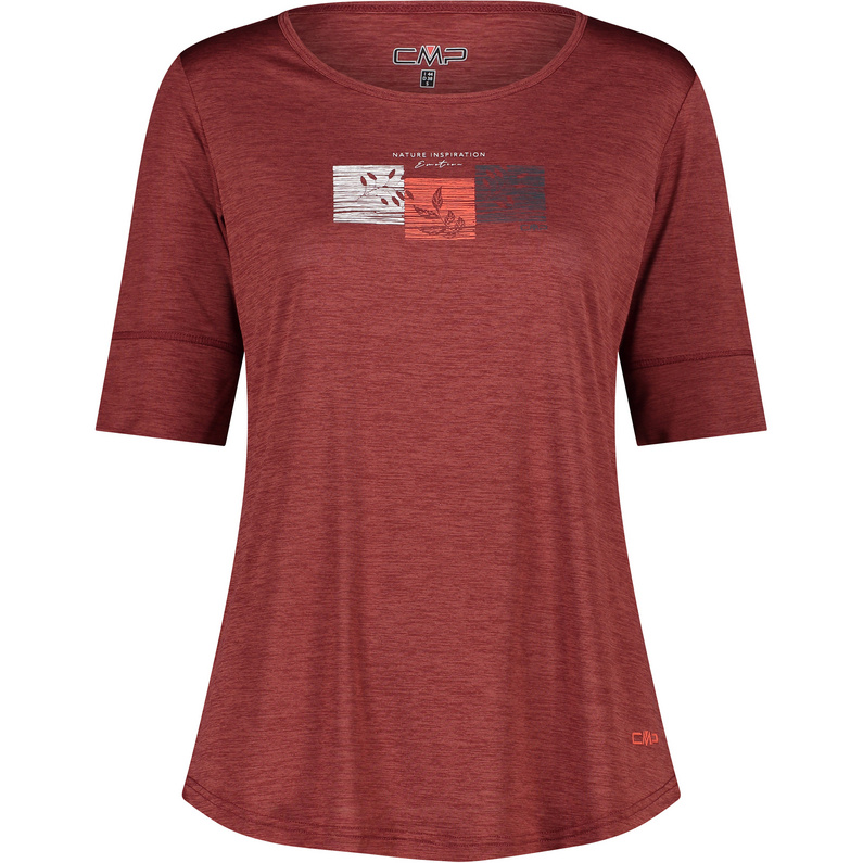 CMP Damen Melange Print T-Shirt