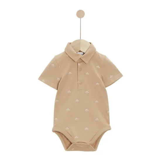 Body à manches courtes Liberty and Sea Life   Camel        de               P'tit Bisou Petit Prix