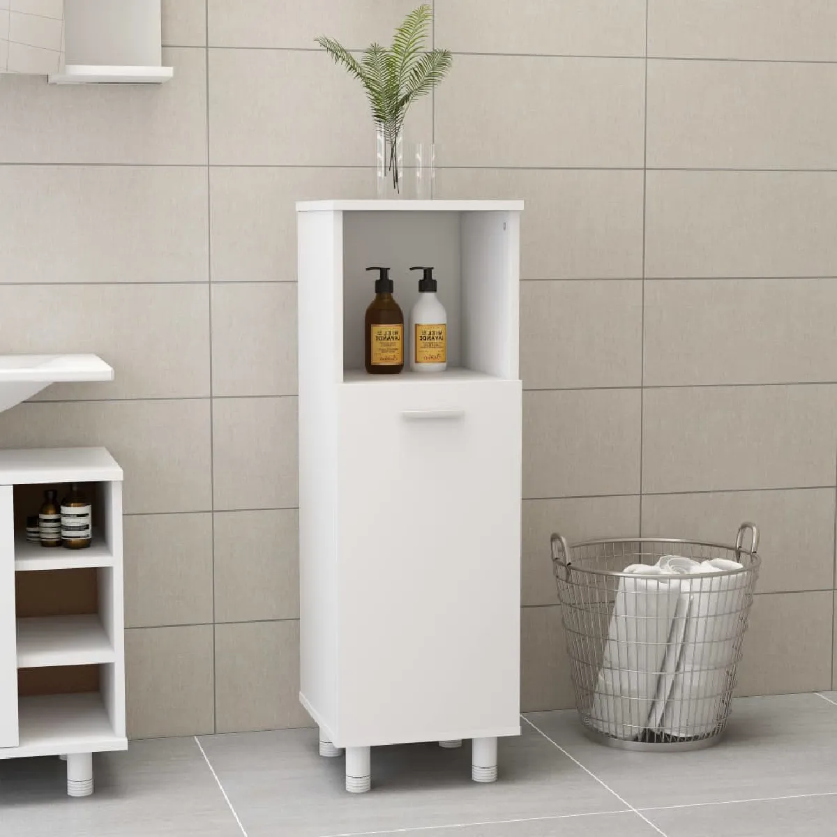 vidaXL Armoire Blanc