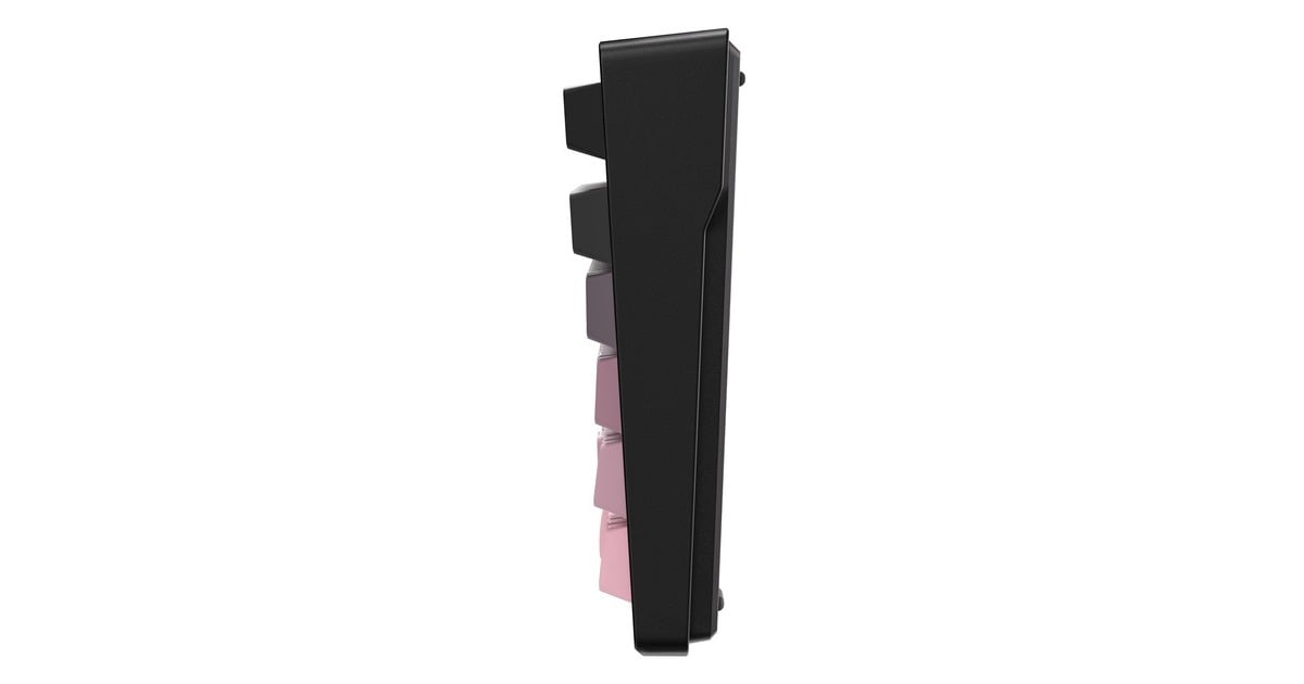 MCHOSEG75 Pro Tri-mode Gasket Structuur Mechanisch gaming toetsenbord  (Zwart/roze, US lay-out, KTT Cabbage Tofu V2, 75%, RGB, hot swap, PBT Double-Shot, 2.4 GHz / USB-C / Bluetooth)